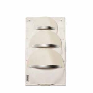 Caraway Canvas Cream Hanging Lid Organizer